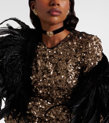 Choker Devotion aus Samt | Dolce&Gabbana