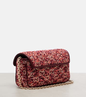Borsa a spalla GG Marmont Mini in tweed | Gucci