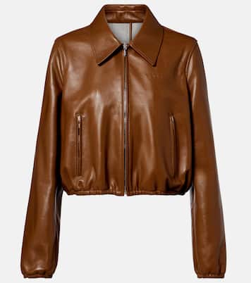 Leather bomber jacket | Gucci