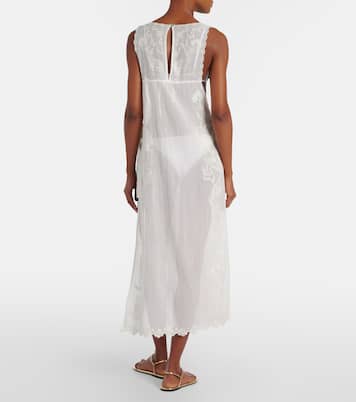 Sea Flowers embroidered cotton cover-up | Farm Rio