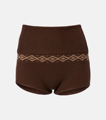 Shorts aus Woll-Jacquard | Magda Butrym