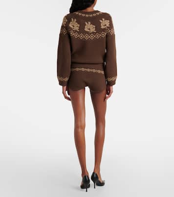 Shorts aus Woll-Jacquard | Magda Butrym