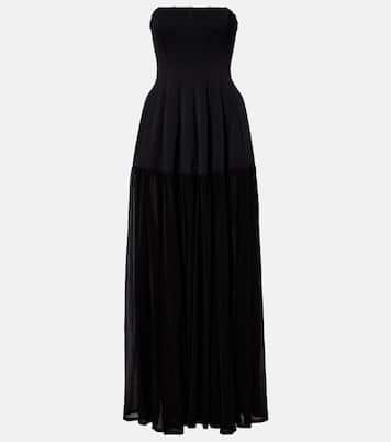 Strapless tulle maxi dress | Simkhai