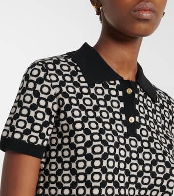Medera wool jacquard polo sweater | 'S Max Mara