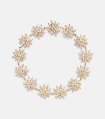 Starburst 18kt gold tennis bracelet with diamonds | David Yurman