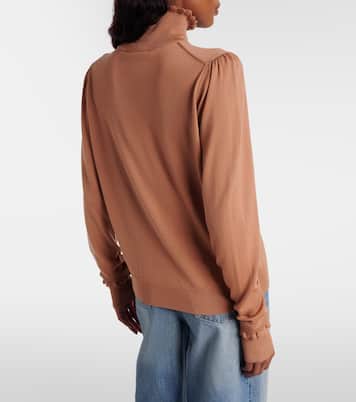 Ruffled wool turtleneck sweater | Chloé