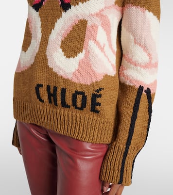 Wool jacquard sweater | Chloé