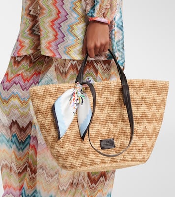 Tote Bag Zig Zag Large aus Raffiabast | Missoni