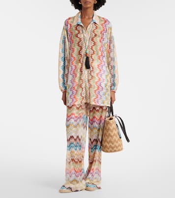 Tote Bag Zig Zag Large aus Raffiabast | Missoni