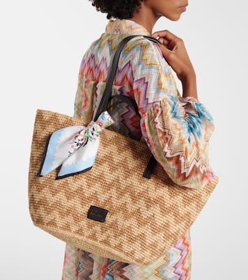 Tote Bag Zig Zag Large aus Raffiabast | Missoni