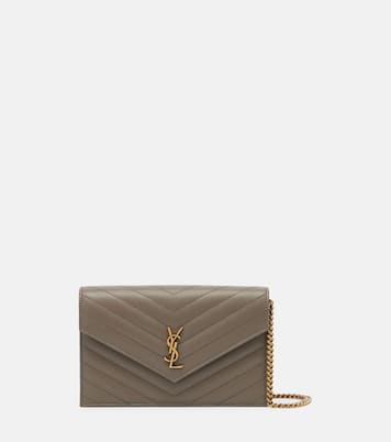 Cassandre matelassé leather wallet on chain | Saint Laurent