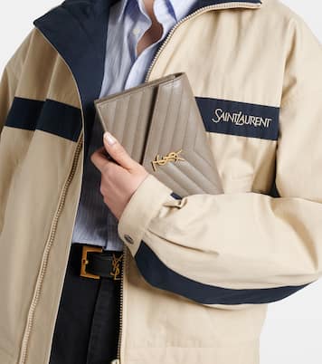 Cassandre matelassé leather wallet on chain | Saint Laurent