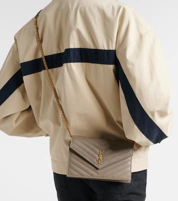 Cassandre matelassé leather wallet on chain | Saint Laurent