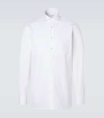Cotton poplin tuxedo shirt | Lardini