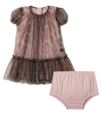 Baby leopard-print tulle dress | Dolce&Gabbana Kids