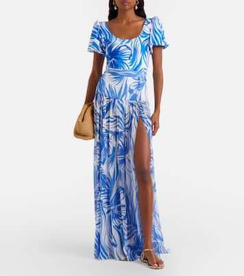 Jaimee high-rise printed maxi skirt | Alexandra Miro