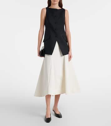 Cotton midi skirt | Róhe