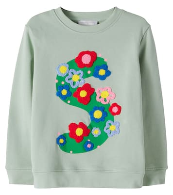 Sweat-shirt en coton à appliqués | Stella McCartney Kids