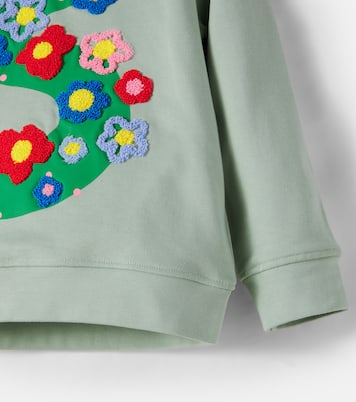 Sweat-shirt en coton à appliqués | Stella McCartney Kids