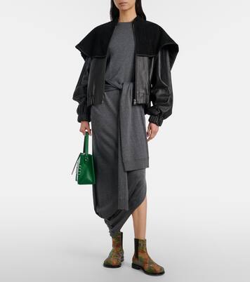 Camouflage embellished suede Chelsea boots | JW Anderson