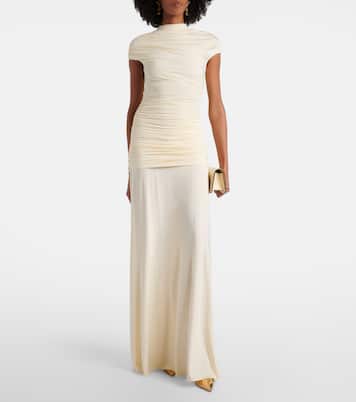 Draped jersey gown | Self-Portrait