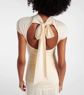 Draped jersey gown | Self-Portrait