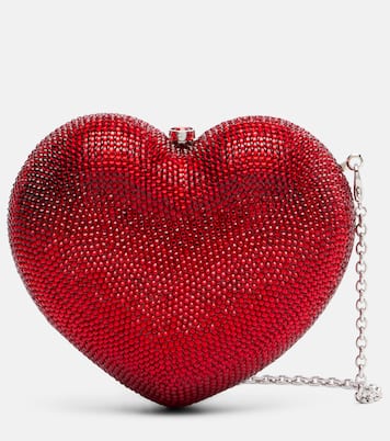 Clutch L'Amour Petit Coeur mit Kristallen | Judith Leiber Couture