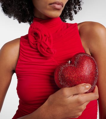 Clutch L'Amour Petit Coeur mit Kristallen | Judith Leiber Couture