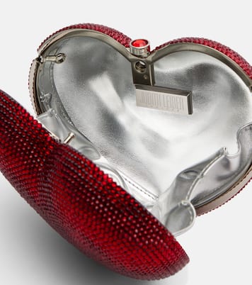 Clutch L'Amour Petit Coeur mit Kristallen | Judith Leiber Couture