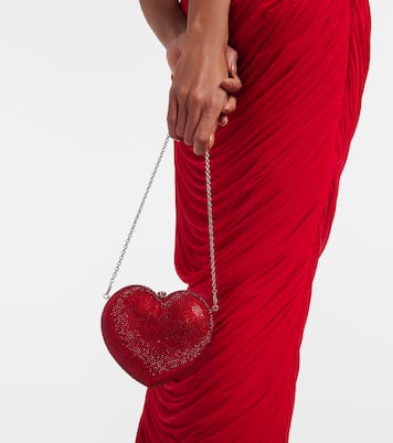 Clutch L'Amour Petit Coeur mit Kristallen | Judith Leiber Couture