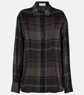 Peri sheer plaid shirt | The Frankie Shop
