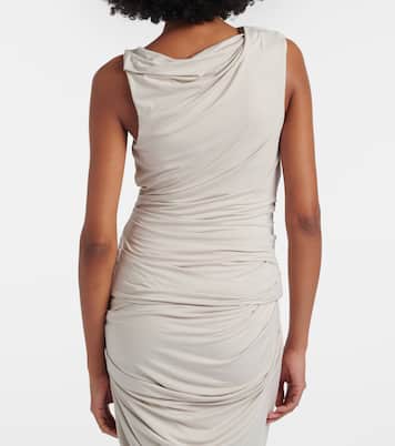 Asymmetric draped jersey tank top | Entire Studios