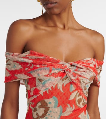 Printed off-shoulder gown | Etro