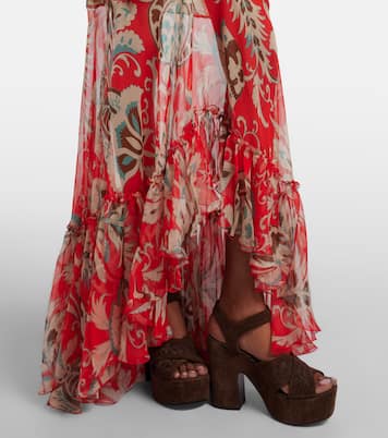 Printed off-shoulder gown | Etro