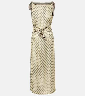 Amorette paisley silk-blend midi dress | Dôen