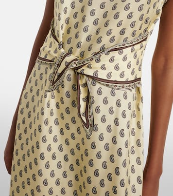 Amorette paisley silk-blend midi dress | Dôen