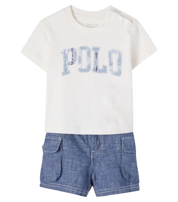 Baby logo T-shirt and shorts set  | Polo Ralph Lauren Kids