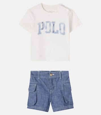 Baby logo T-shirt and shorts set  | Polo Ralph Lauren Kids