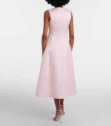 Floral-appliqué cocktail dress | Leo Lin