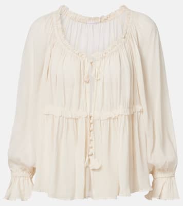 Moon ruffled blouse | Poupette St Barth