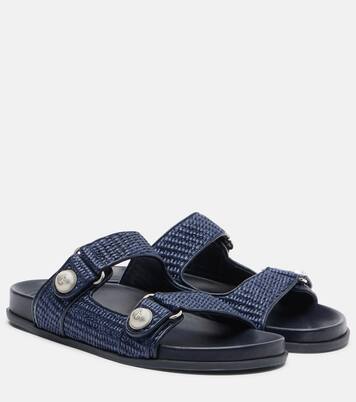 Fayence raffia-effect sandals | Jimmy Choo