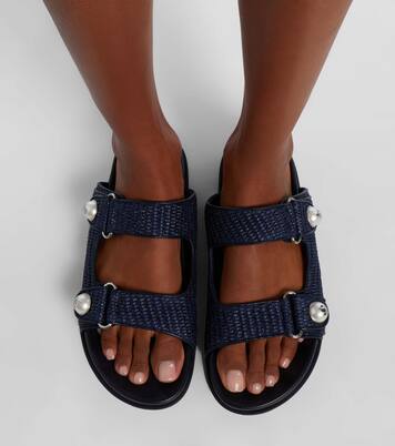 Fayence raffia-effect sandals | Jimmy Choo