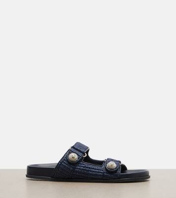 Fayence raffia-effect sandals | Jimmy Choo