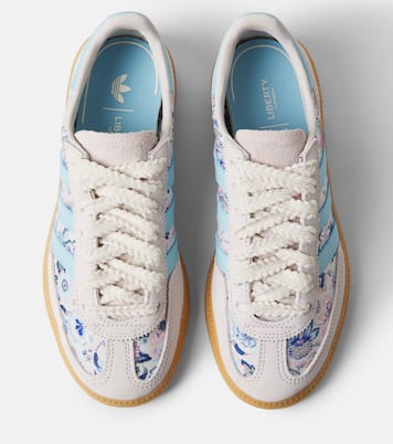  Handball Spezial floral suede-trimmed sneakers | Adidas Originals Kids