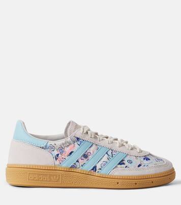  Handball Spezial floral suede-trimmed sneakers | Adidas Originals Kids