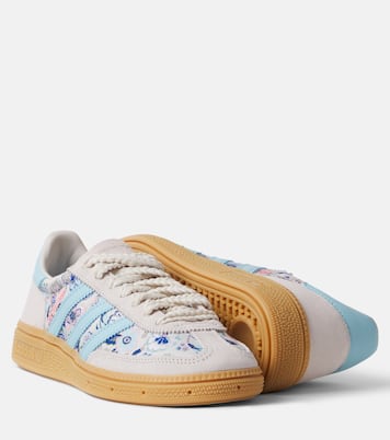  Handball Spezial floral suede-trimmed sneakers | Adidas Originals Kids
