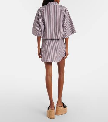 Abito polo in cotone a righe | The Attico