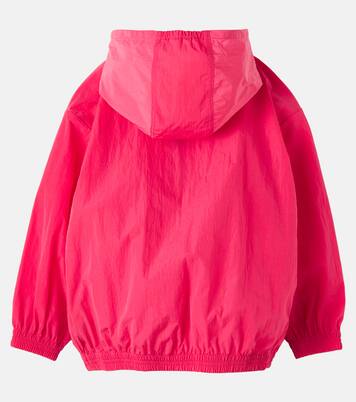 Logo oversized zip-up hoodie | Gucci Kids
