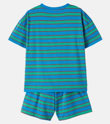 Bobo Choses Blue Stripes cotton pajamas | Bobo Choses