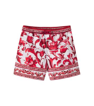 Printed swim trunks | Dolce&Gabbana Kids